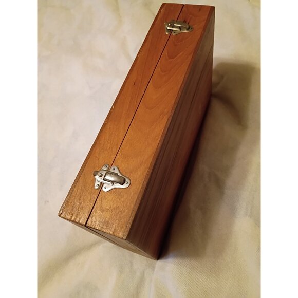 Vtg 60s Johnys Gems 9pc Cocktail Bar Set Plated Bangkok Thailand Wood Box - Picture 11 of 14